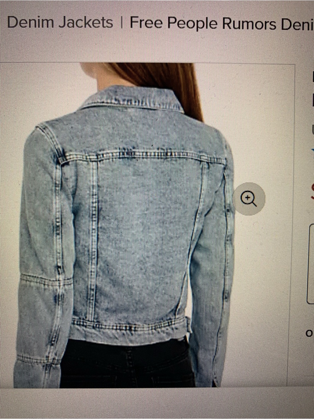Free People Light Blue Washed Denim Jacket - Picture 11 of 11